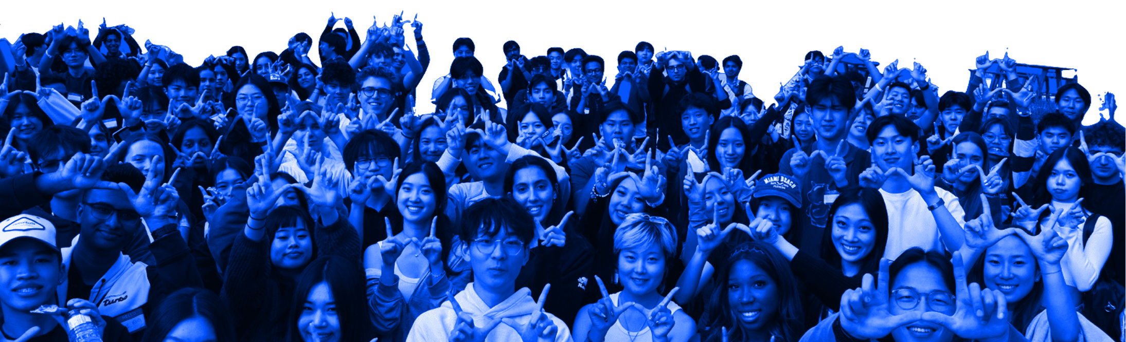 Western Developers Society members throwing up the W